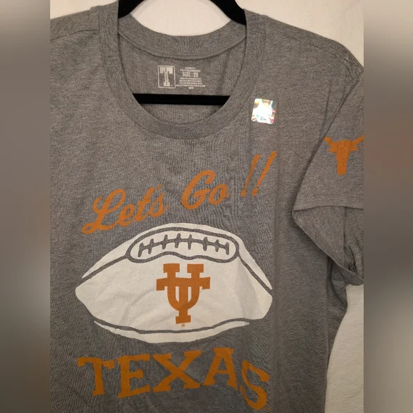 Texas Longhorns "Let's Go!!" Football Graphic Tee - Size 2XL - Picture 2 of 3